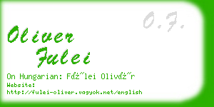 oliver fulei business card